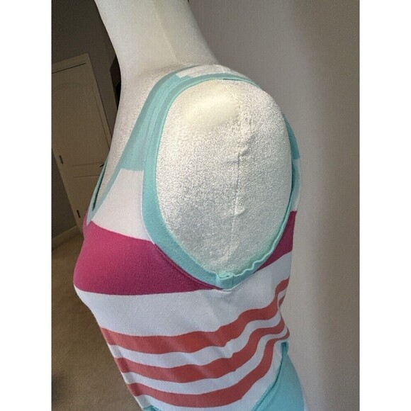 TALBOT’S Striped Maxi Tank Dress with Drawstring Waist Size Medium - Picture 3 of 8